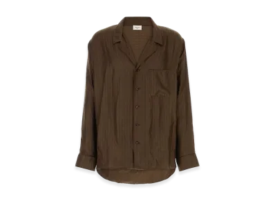 Saint Laurent Silk Shirt "Brown"