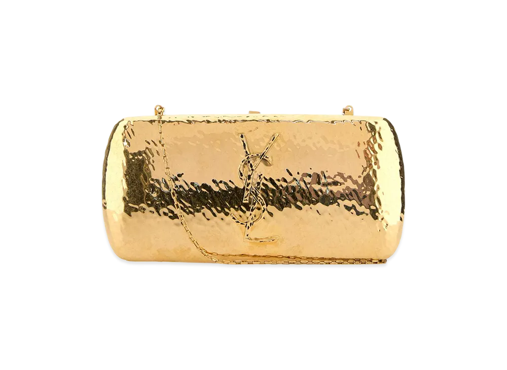 Saint Laurent Women's Metal Evening Clutch "Gold"