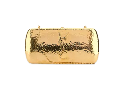 Saint Laurent Women's Metal Evening Clutch "Gold"