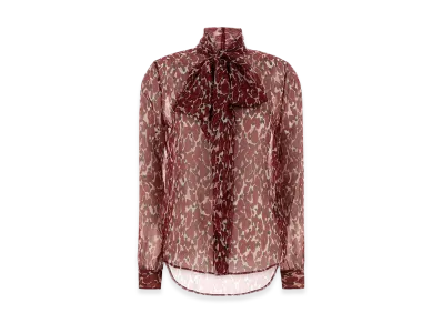 Saint Laurent Women's Silk Shirt "Printed"
