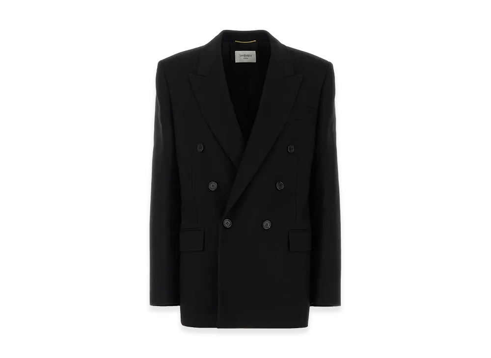 Saint Laurent Women's Wool Blazer "Black"