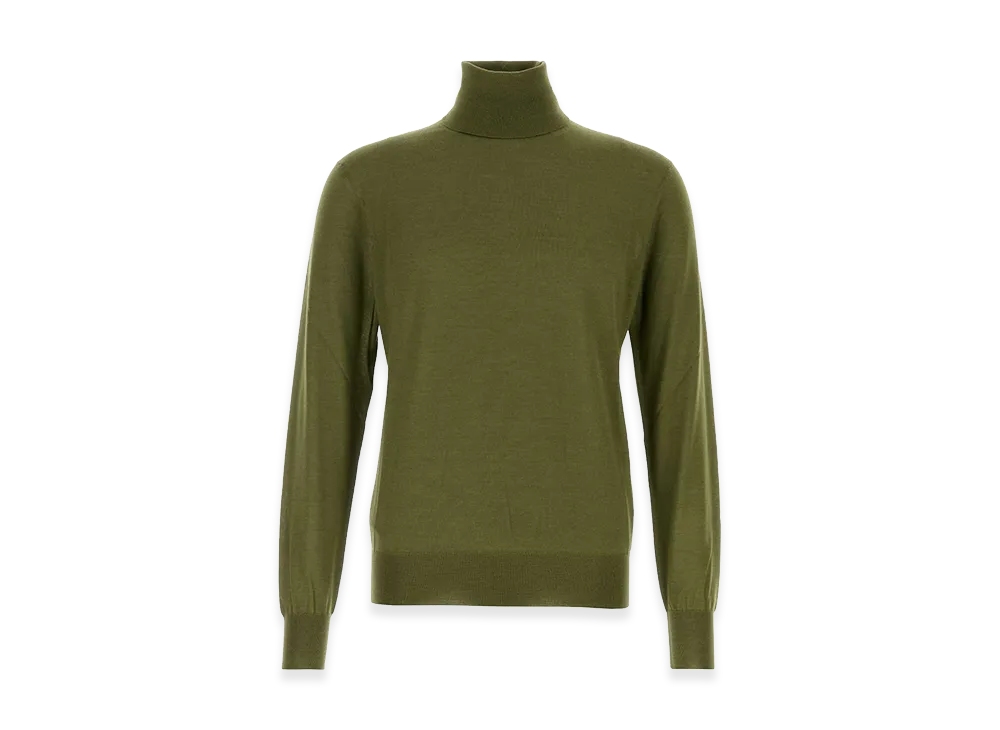Saint Laurent Army Green Cashmere Blend Sweater "Green"