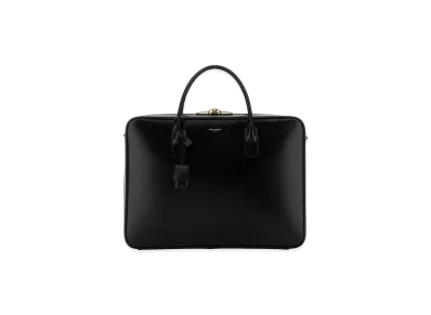 Saint Laurent Leather Large Sac De Jour Handbag "Black"