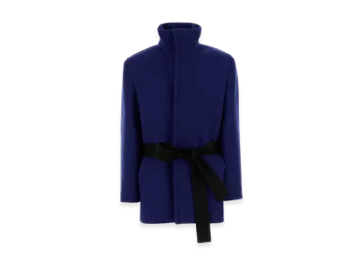 Saint Laurent Women's Wool Jacket "Blue"