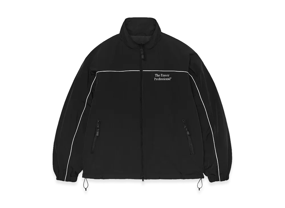 ENNOY Stylistshibutsu Piping Nylon Track Jacket "Black/White"