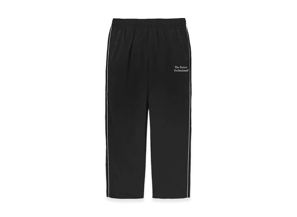 ENNOY Stylistshibutsu Piping Nylon Track Pants "Black/White"