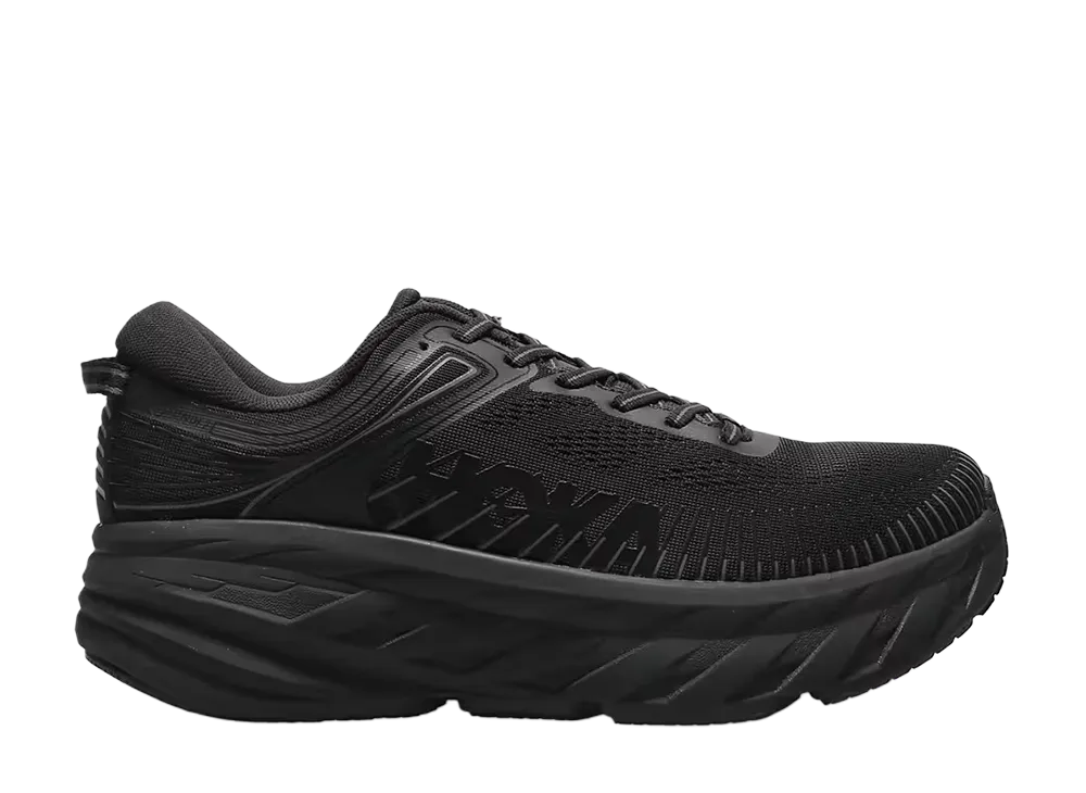 Hoka Bondi 7 Wide "Black/Black"