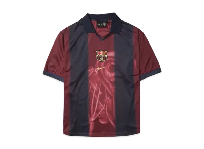 Travis Scott Cactus Jack x Nike x FC Barcelona Retro 2000/01 Home Skeleton Jersey "Burgundy"
