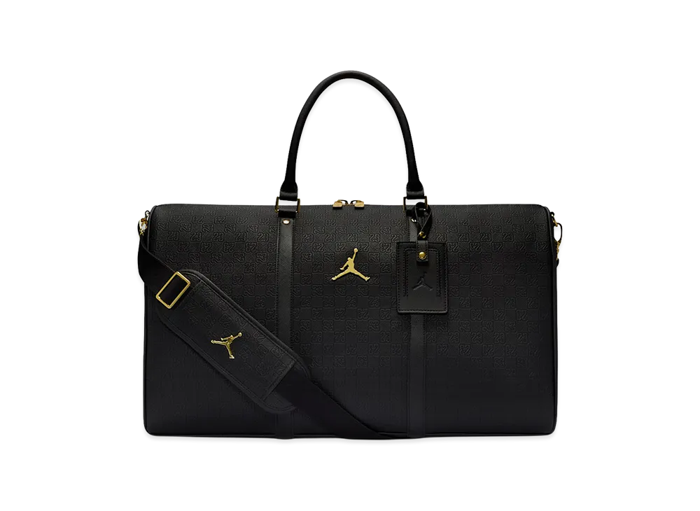 Nike Jordan Monogram Duffle Bag (40L) "Black/Gold"