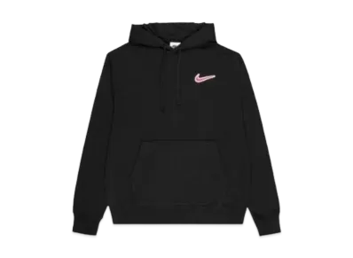 Nike Sports Wear Valentine's Day Pull Over French Terry Hoodie "Black/Pink Cycle"