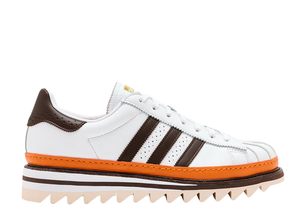 クロット × アディダス スーパースター ドレス "ホワイト/コーヒー/オレンジ"