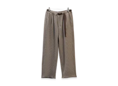 ANCELLM Woolcord Beltless Slacks "Sand"