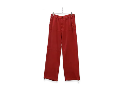 ANCELLM Switching Smooth Knit Pants "Red"