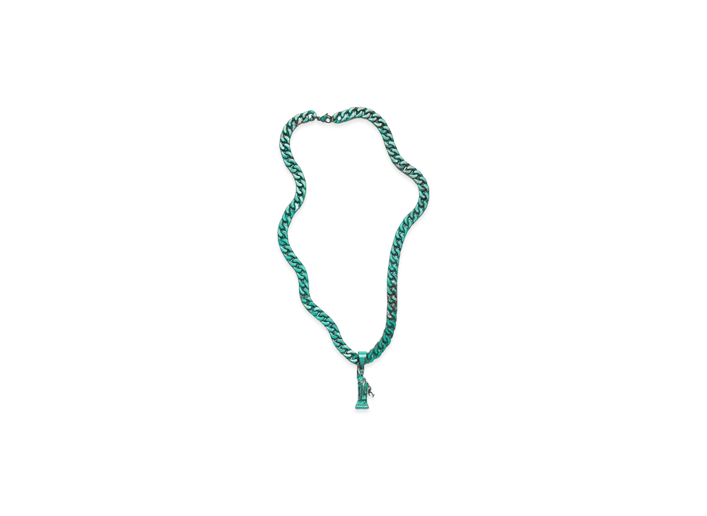 DENIM TEARS Libertas Necklace "Green"