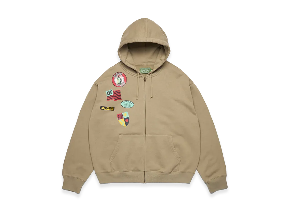 DENIM TEARS Ranger Patches Hoodie "Military Green"