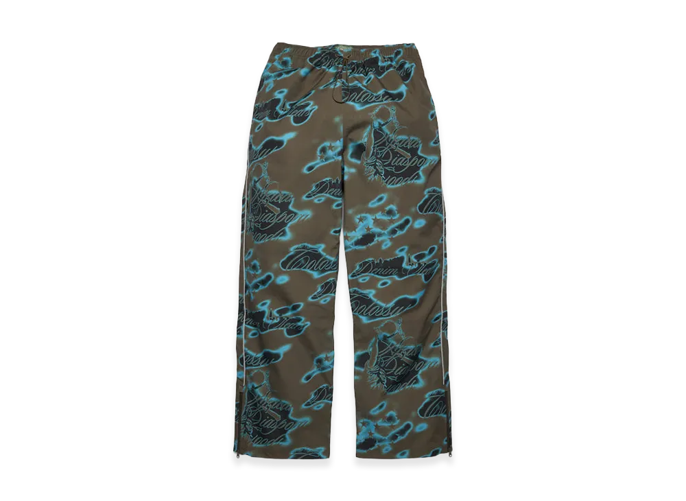 DENIM TEARS Cloud Camo Taped Seam Shell Pants "Green"