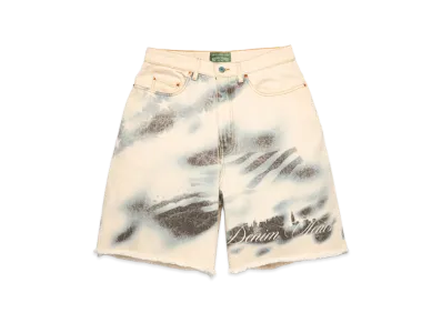DENIM TEARS Cloud Camo Denim Shorts "Tan/Blue"