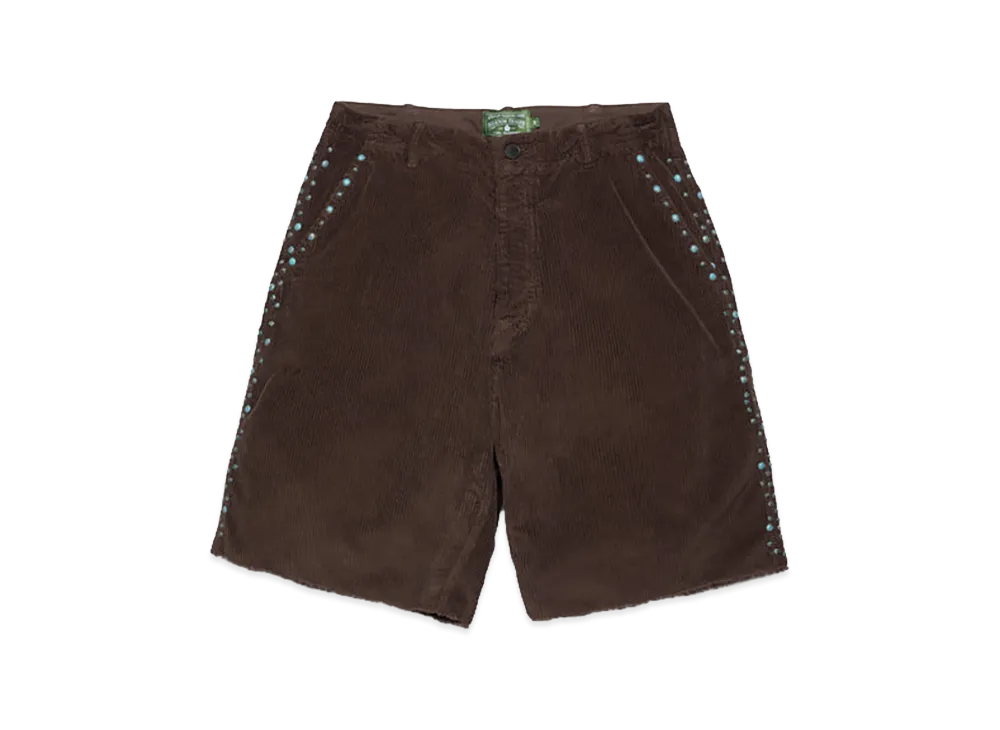 DENIM TEARS Oxidized Studs Corduroy Shorts "Brown"