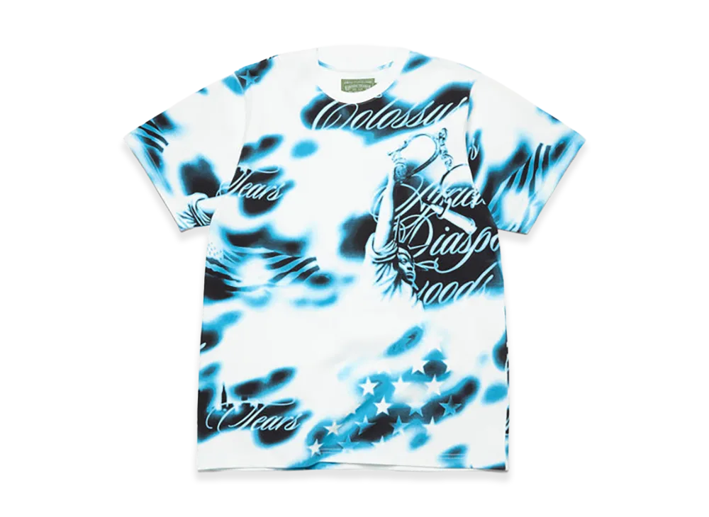 DENIM TEARS Cloud Camo Tee "White"