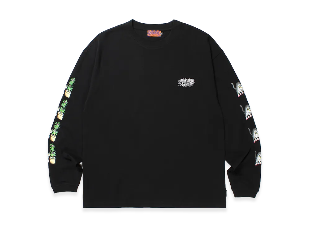 APHRODITEGANG UE The Parlour x Budspool Cat L/S Tee (Type-2) "Black/White"