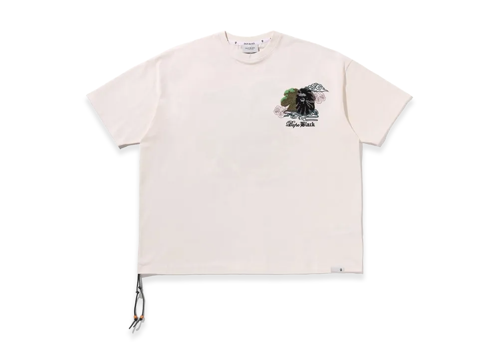 A BATHING APE Bonsai EMB Tee "Ivory"