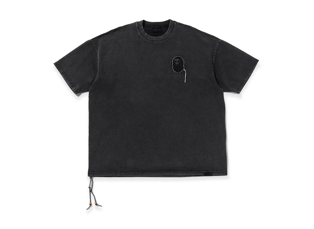 A BATHING APE Japanese Patch Washed Tee "Black"