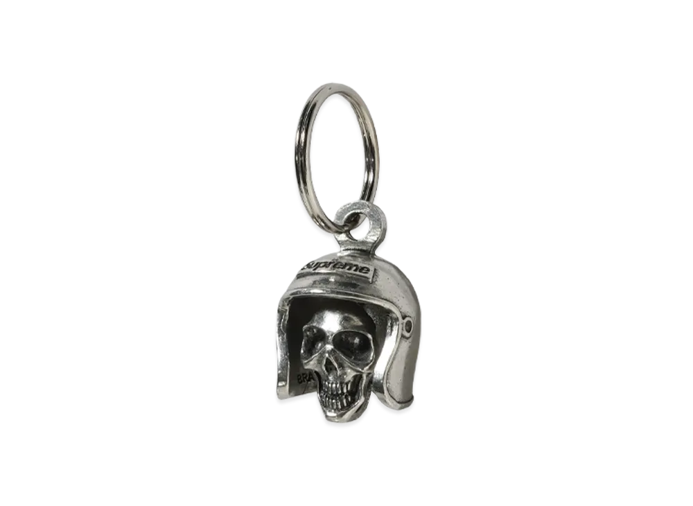Supreme Skull Bell Keychain "Silver"