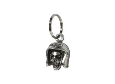 Supreme Skull Bell Keychain "Silver"