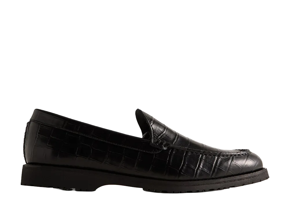 キス ロニーファイグ × クラークス 8th St ブリストル ローファー "ブラッククロコ"