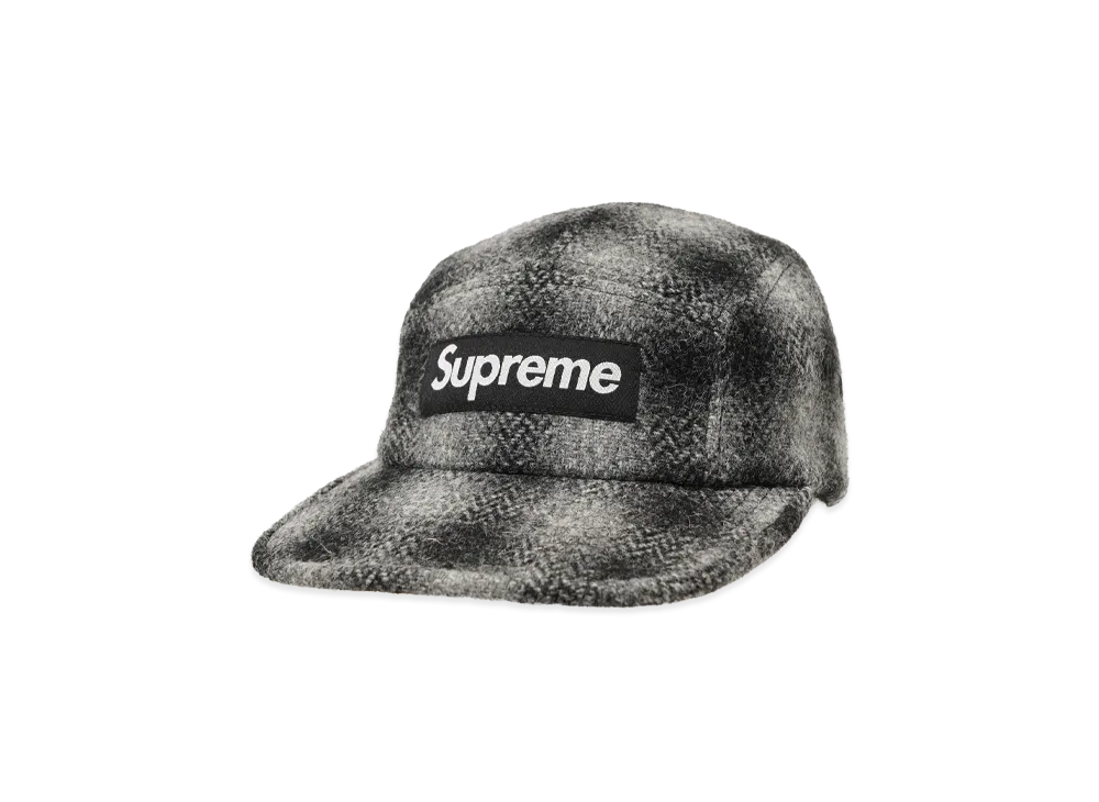 シュプリーム ハリスツイード キャンプキャップ "ブラック"