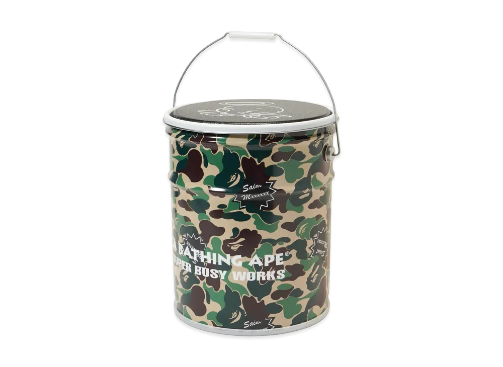SAINT Mxxxxxx x A BATHING APE Can Stool "Camo"