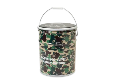 SAINT Mxxxxxx x A BATHING APE Can Stool "Camo"