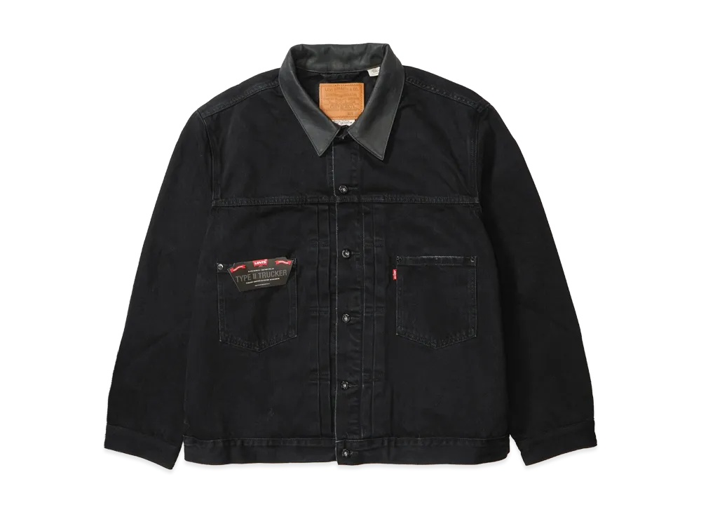 リーバイス x エディフィス 別注 2nd タイプ トラッカージャケット "ブラック"