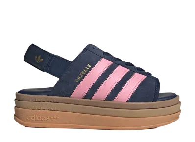 adidas Women's Gazelle Bold Sandal "Night Indigo/Light Pink"