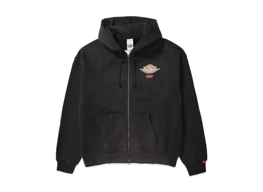 Nike Jordan x LEVI'S Heavyweight Fleece Zip Hoodie "Black" (Asia Size) IM6735-010