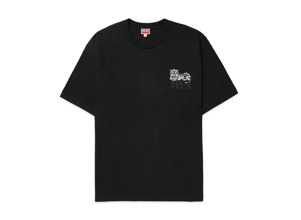 KENZO Gots Happy Tiger Embroidered Classic T-Shirt "Black"