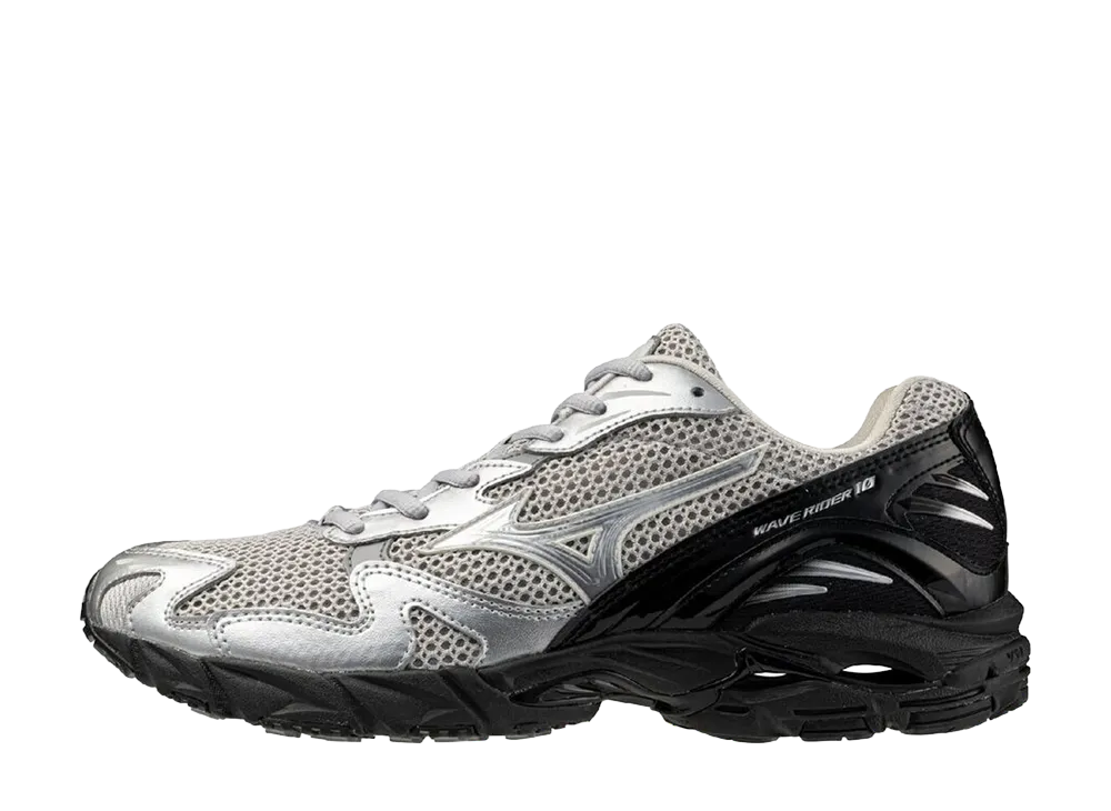 Mizuno Wave Rider 10 "Silver/Off White/Black"