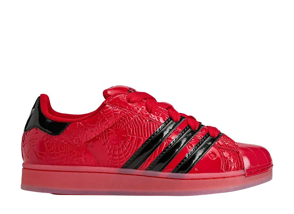 スパイダー × アディダス スーパースター "レッド/コアブラック"