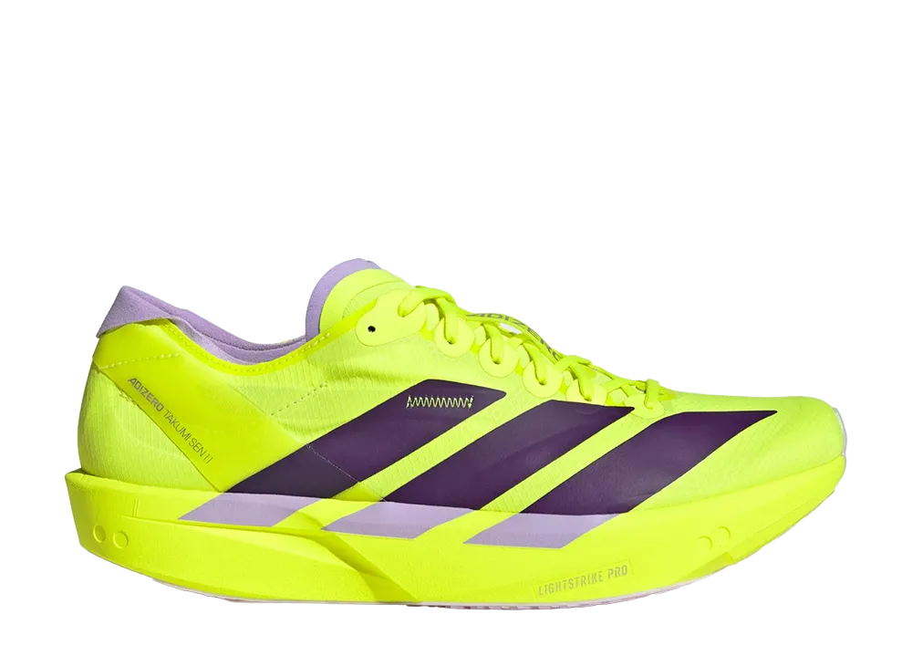adidas Adizero Takumi Sen 11 "Solar Yellow/Aurora Plum"