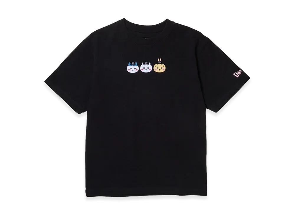 NEW ERA x Chiikawa Kids Youth Short Sleeve Cotton Tee Chiikawa Hachiware Usagi "Black"