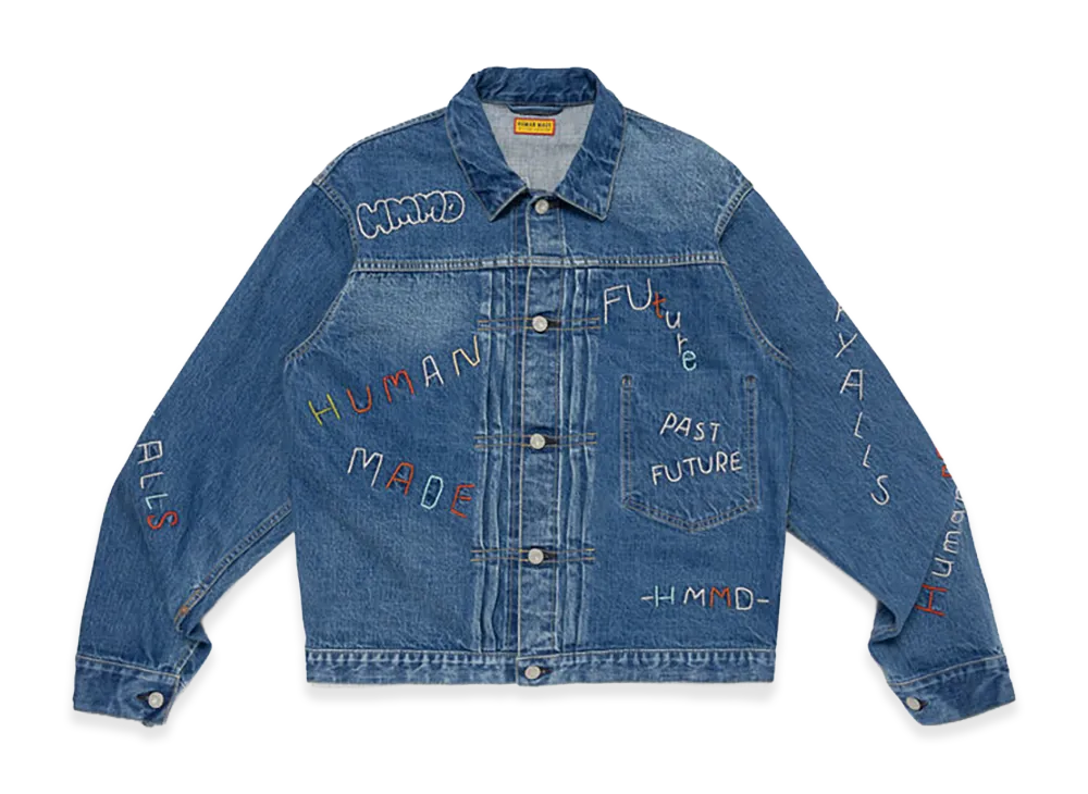HUMAN MADE Embroidered Denim Work Jacket 