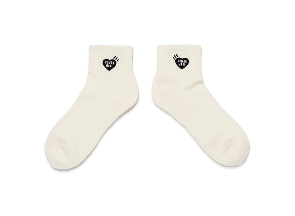 HUMAN MADE Pile Short Socks "White"