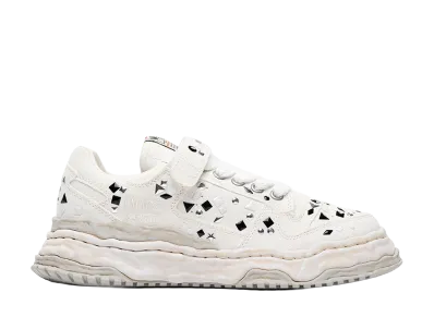 Maison MIHARA YASUHIRO KEITH OG Sole Embellished Canvas Low-top Sneaker "White"