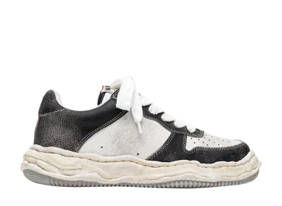 Maison MIHARA YASUHIRO WAYNE OG Sole Shrink Leather Low-top Sneaker "Black/White"