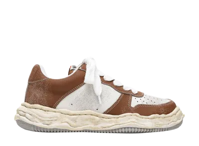 Maison MIHARA YASUHIRO WAYNE OG Sole Shrink Leather Low-top Sneaker "Brown/White"