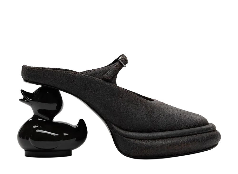 Maison MIHARA YASUHIRO Women's Duck Heel Suede Mule "Brown"