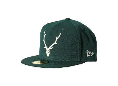 NEW ERA x NEPENTHES 59Fifty Deer Skull EMB. "Green"