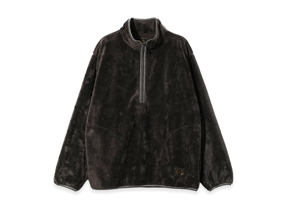 NEEDLES x OCTOBER’S VERY OWN Piping Pullover – Micro Fleece "Brown"