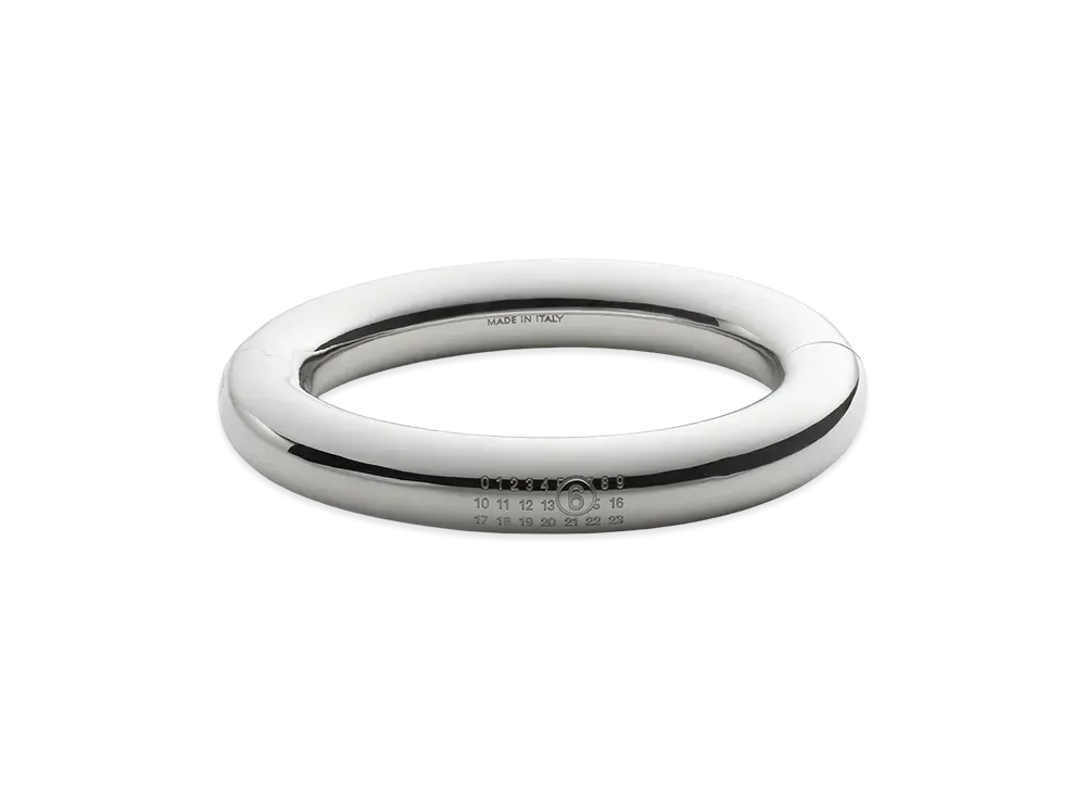 MM6 Maison Margiela Numeric Polished Bangle "Silver"