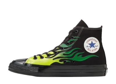 Converse All Star Aged IGNT Hi "Black/Green Flame"